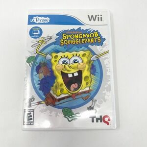 Nintendo Wii SpongeBob SquigglePants THQ uDraw GameTablet Required Video Game E
